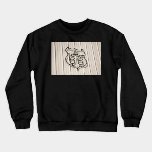 sign, route 66 Crewneck Sweatshirt